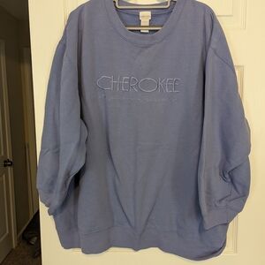 Cherokee Plus Size Lavender Sweatshirt